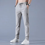 Men's Quick-Dry Stretch Pants - Lightweight Athletic Fit | Spring - Grey
