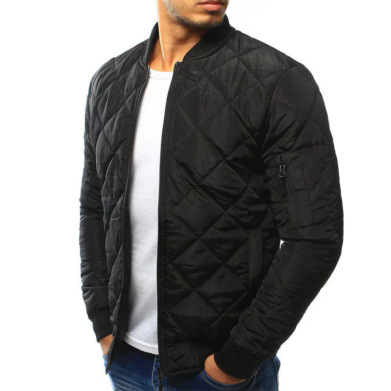 Men's Quilted Bomber Jacket | Stylish | Autumn