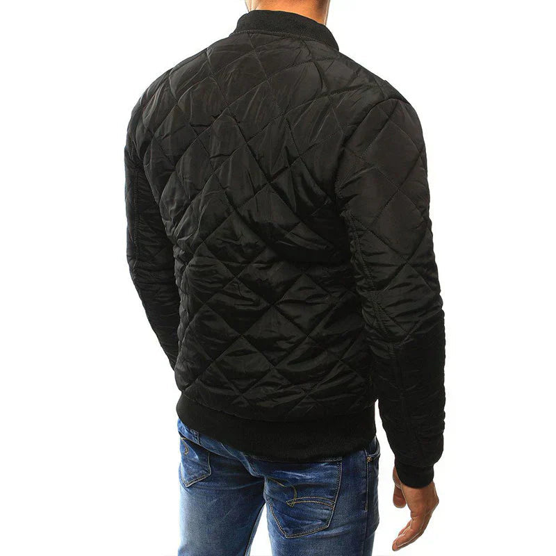 Men's Quilted Bomber Jacket | Stylish | Autumn