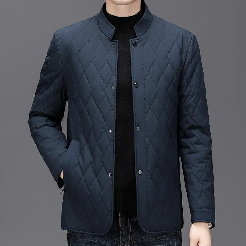 Men's Quilted Jacket | Navy | Winter - Navy