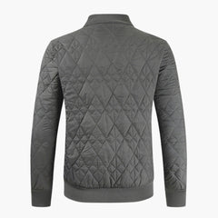 Men's Quilted Jacket | Patterned Lining | Cozy | Winter