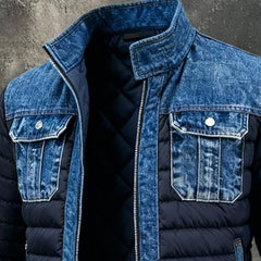 Men's Quilted Puffer Jacket - Modern Urban Style | Winter