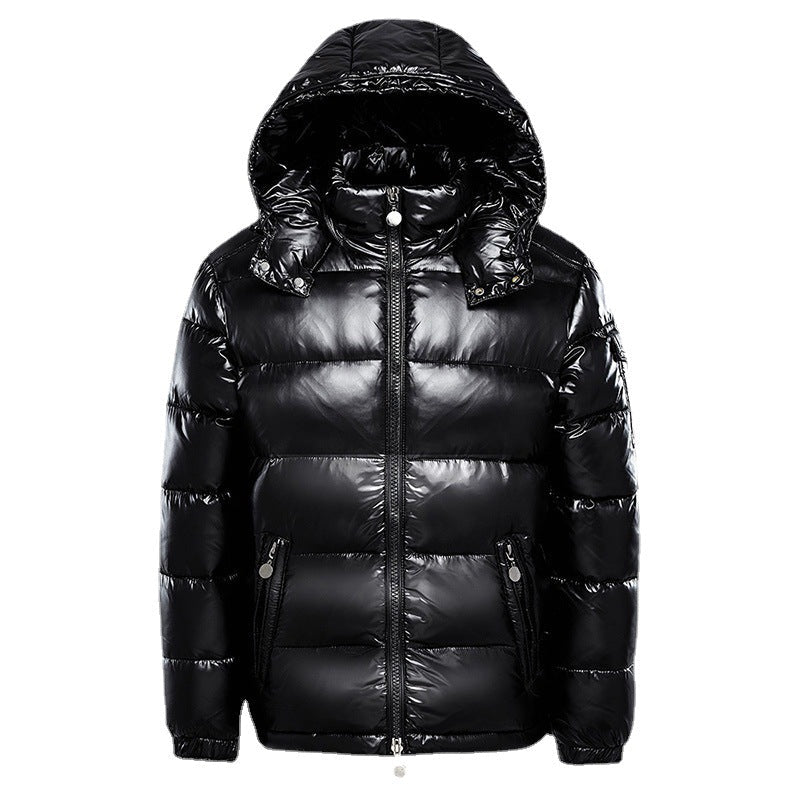 Men's Quilted Puffer Winter Jacket - Thiago - Black