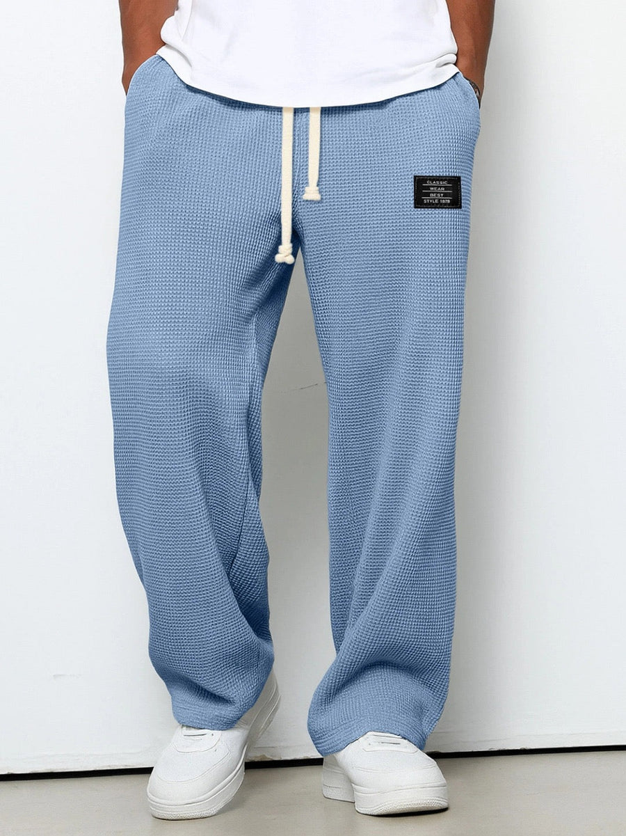 Men's Relaxed Fit Chino Pants - Comfortable Everyday Wear | Autumn - Sky Blue
