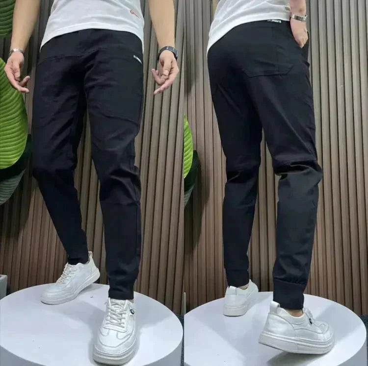 Men's Relaxed Pants | Easy Fit | Lightweight | Spring - Black