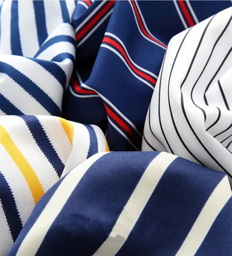 Men's Relaxed Striped Cotton Shirt - Casual Sophistication | Spring