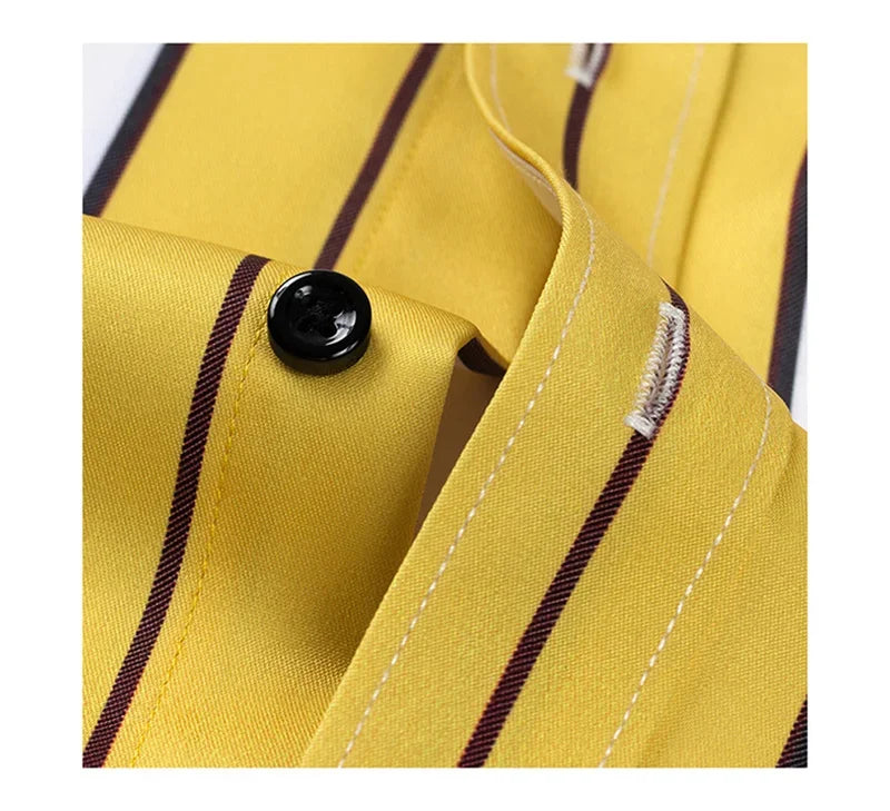 Men's Relaxed Striped Cotton Shirt - Casual Sophistication | Spring