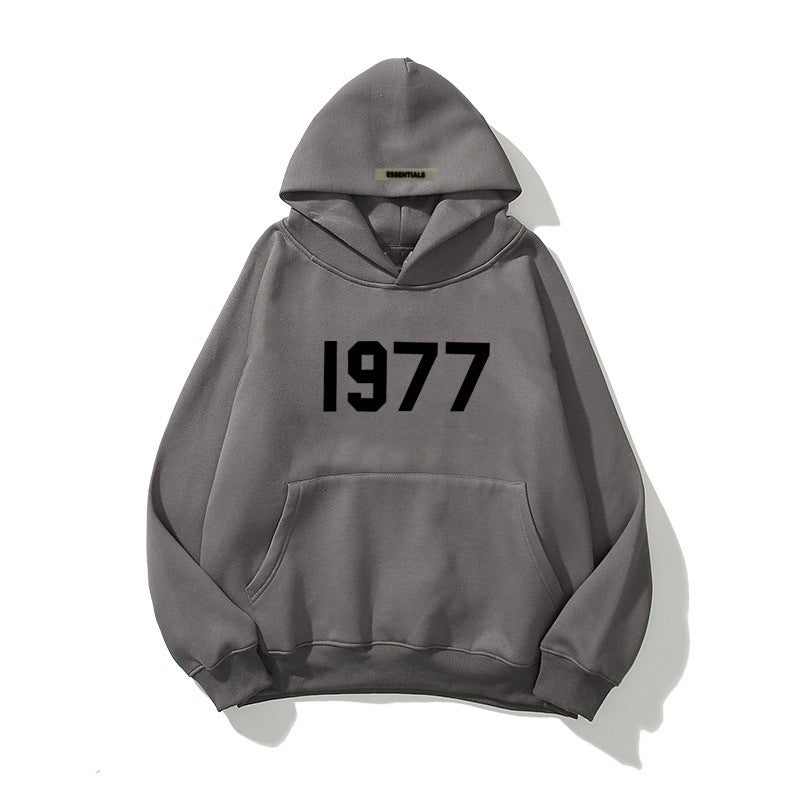 Men's Retro Street Style Winter Hoodie - Loose Fit