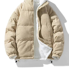 Men's Reversible Jacket | Quilted | Winter - Beige