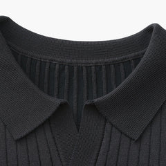 Men's Ribbed Polo Shirt | Structured | Summer