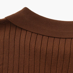 Men's Ribbed Polo Shirt | Structured | Summer