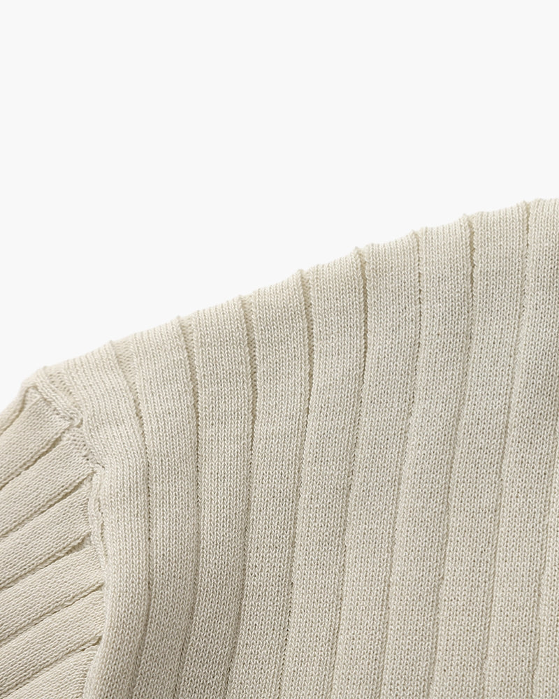 Men's Ribbed Polo Shirt | Structured | Summer