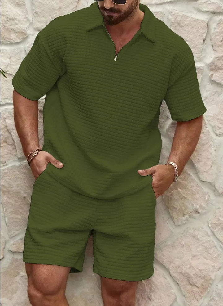 Men's Set | Relaxed | Casual | Summer - Green