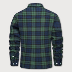 Men's Sherpa Lined Flannel Shirt Jacket | Warm | Autumn