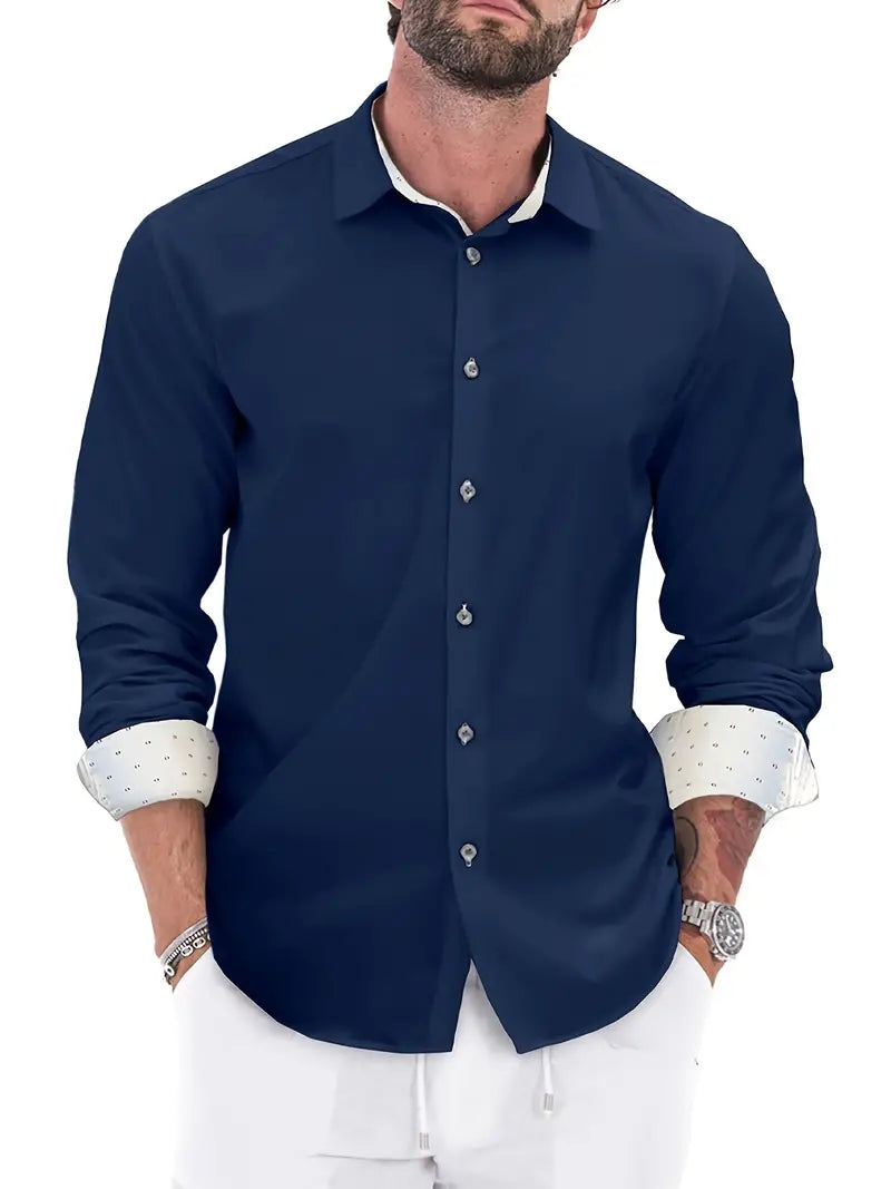 Men's Shirt | Button-Down | Long Sleeve | Summer
