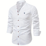 Men's Shirt | Slim Fit | Button-Down Collar | Spring - White