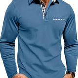 Men's Shirt | Slim Fit | Long Sleeve Button | Autumn - Pale Blue