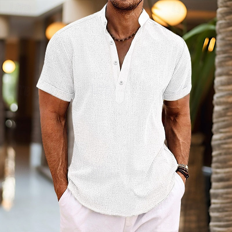 Men's Shirt | Slim Fit | Short Sleeve | Summer - White