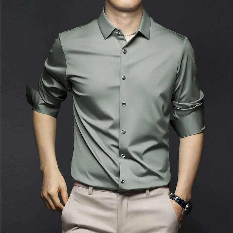 Men's Shirt | Tailored | Long Sleeve | Spring - Light Green