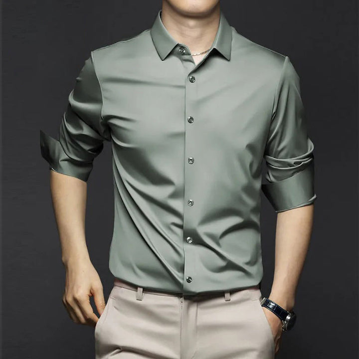 Men's Shirt | Tailored | Long Sleeve | Spring - Light Green