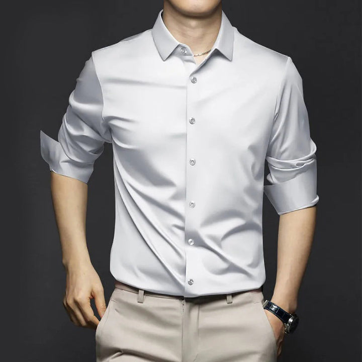 Men's Shirt | Tailored | Long Sleeve | Spring - White