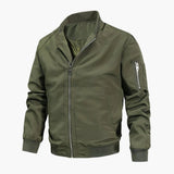 Men's Short Bomber | Sleeve Pocket | Winter - Green