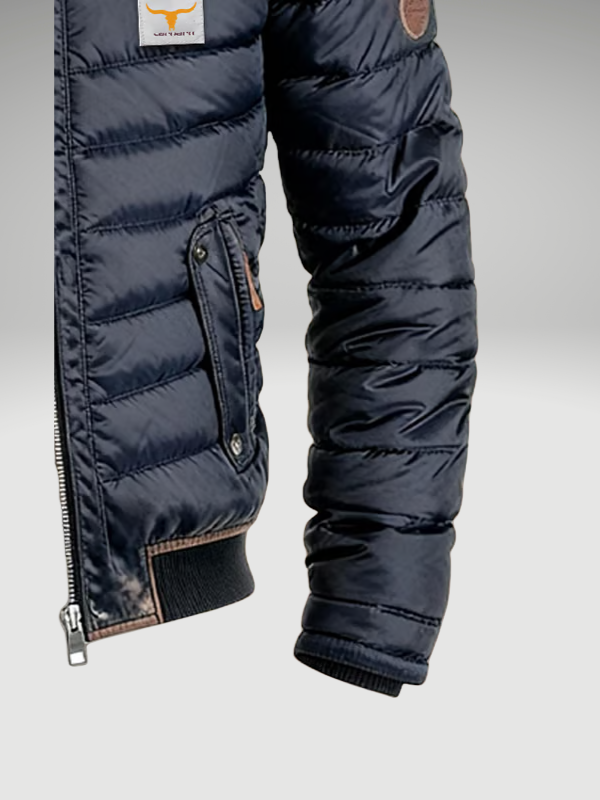 Men's Short Winter Jacket - Modern Navy