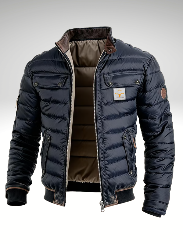 Men's Short Winter Jacket - Modern Navy - Navy