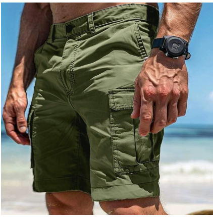 Men's Shorts | Cargo | Pockets | Summer - Olive