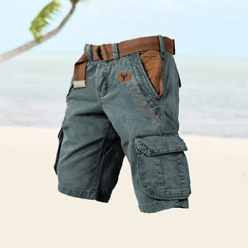 Men's Shorts | Cargo Relaxed Fit | Knee-Length | Summer - Cobalt