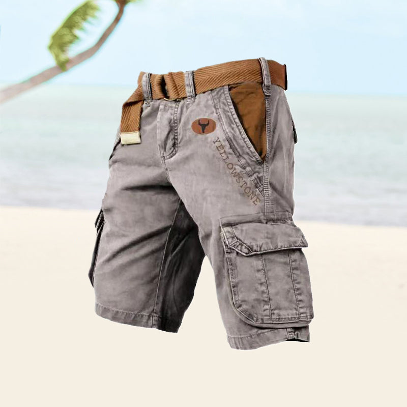 Men's Shorts | Cargo Relaxed Fit | Knee-Length | Summer - Gray