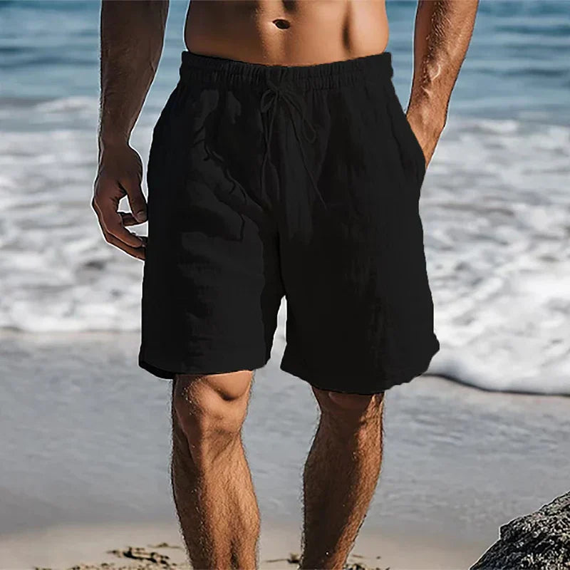 Men's Shorts | Drawstring | Summer - Black
