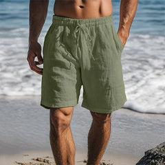 Men's Shorts | Drawstring | Summer - Dark Green