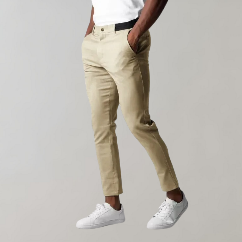 Men's Slim Fit Chino | Navy | Spring - Khaki