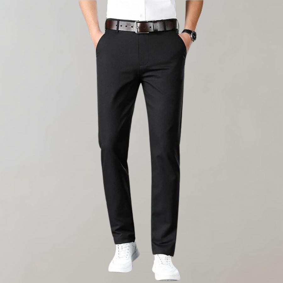 Men's Slim Fit Chino Pants - Classic Summer Style - Black