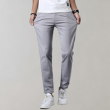 Men's Slim Fit Chino Pants - Classic Summer Style - Grey