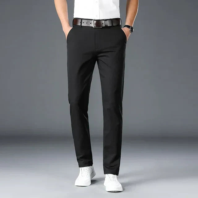 Men's Slim-Fit Pants | Classic | Winter - Black