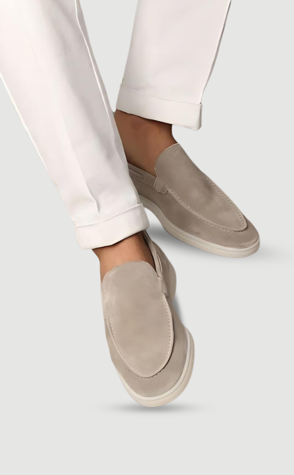 Men's Slip-On Loafer | Elegant | Minimalist | Autumn - Beige