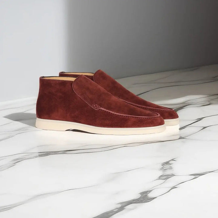 Men's Slip-On Loafers | Casual | Comfortable | Autumn - Burgundy