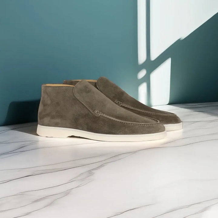 Men's Slip-On Loafers | Casual | Comfortable | Autumn - Olive