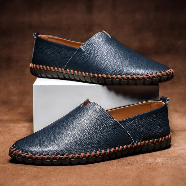 Men's Slip-On Shoes | Casual | Summer - Navy