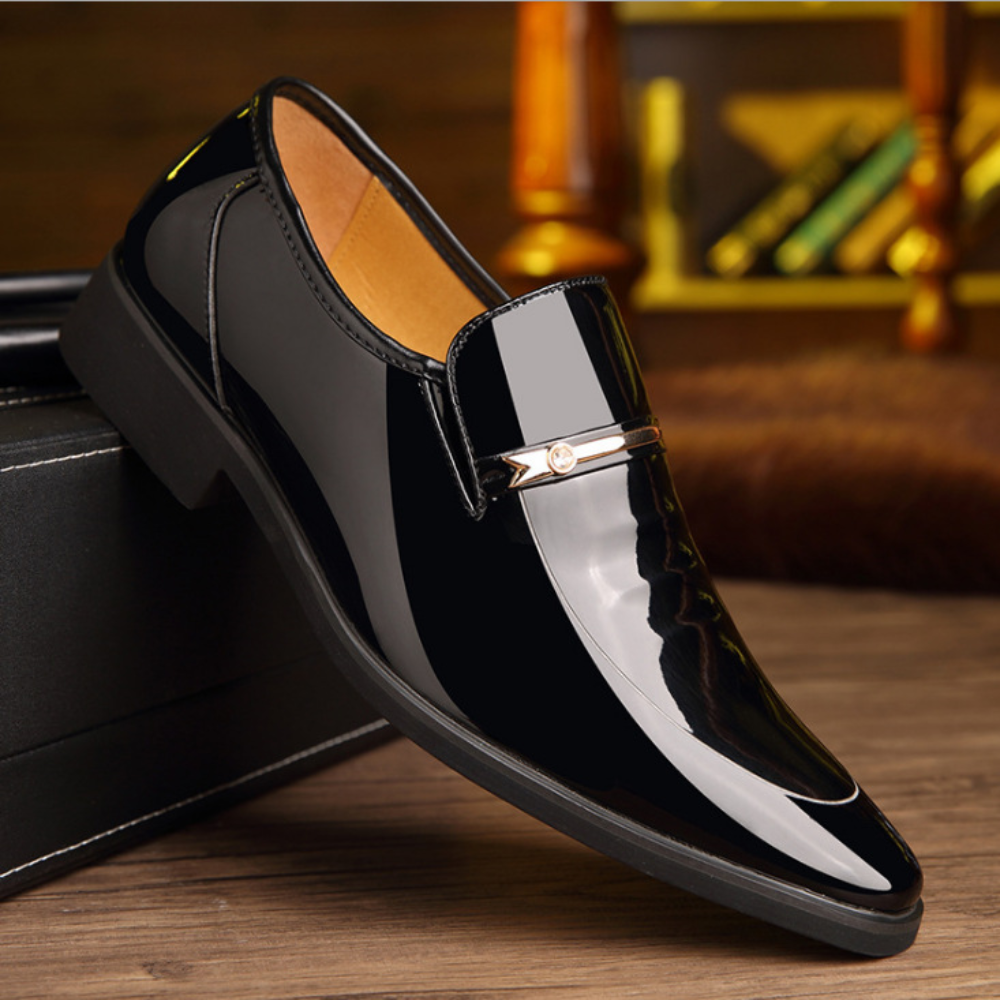 Men's Slip-On Shoes | | Perforated | Autumn - Black