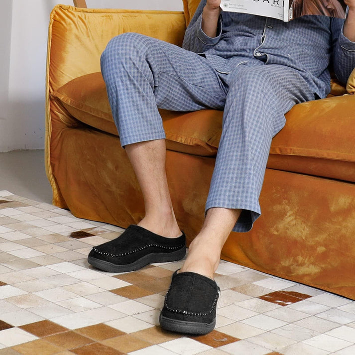 Men's Slippers Comfort Loafer - Cozy Indoor Shoe | Winter