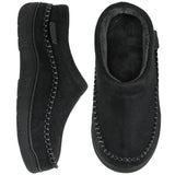 Men's Slippers Comfort Loafer - Cozy Indoor Shoe | Winter - Black