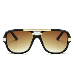 Men's Square Aviator Sunglasses - Gradient UV400 Acetate