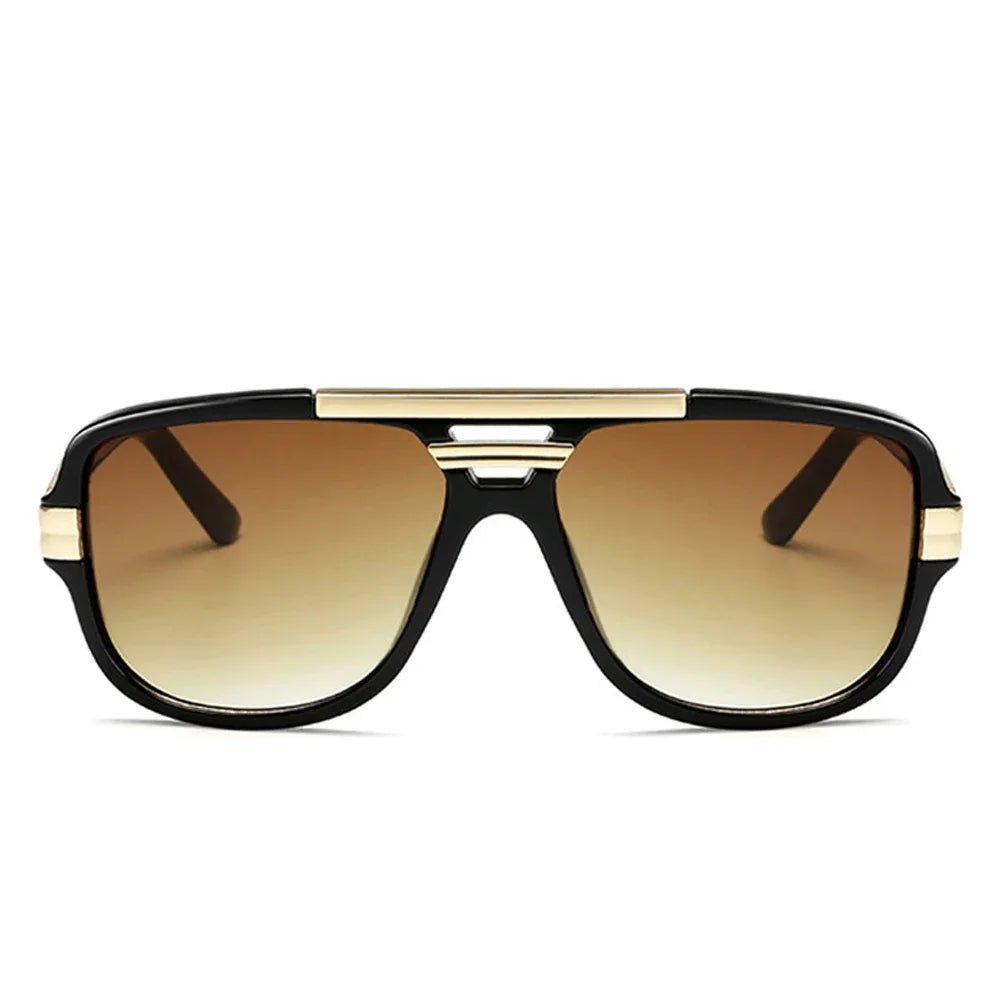 Men's Square Aviator Sunglasses - Gradient UV400 Acetate