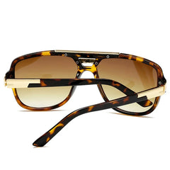 Men's Square Aviator Sunglasses - Gradient UV400 Acetate