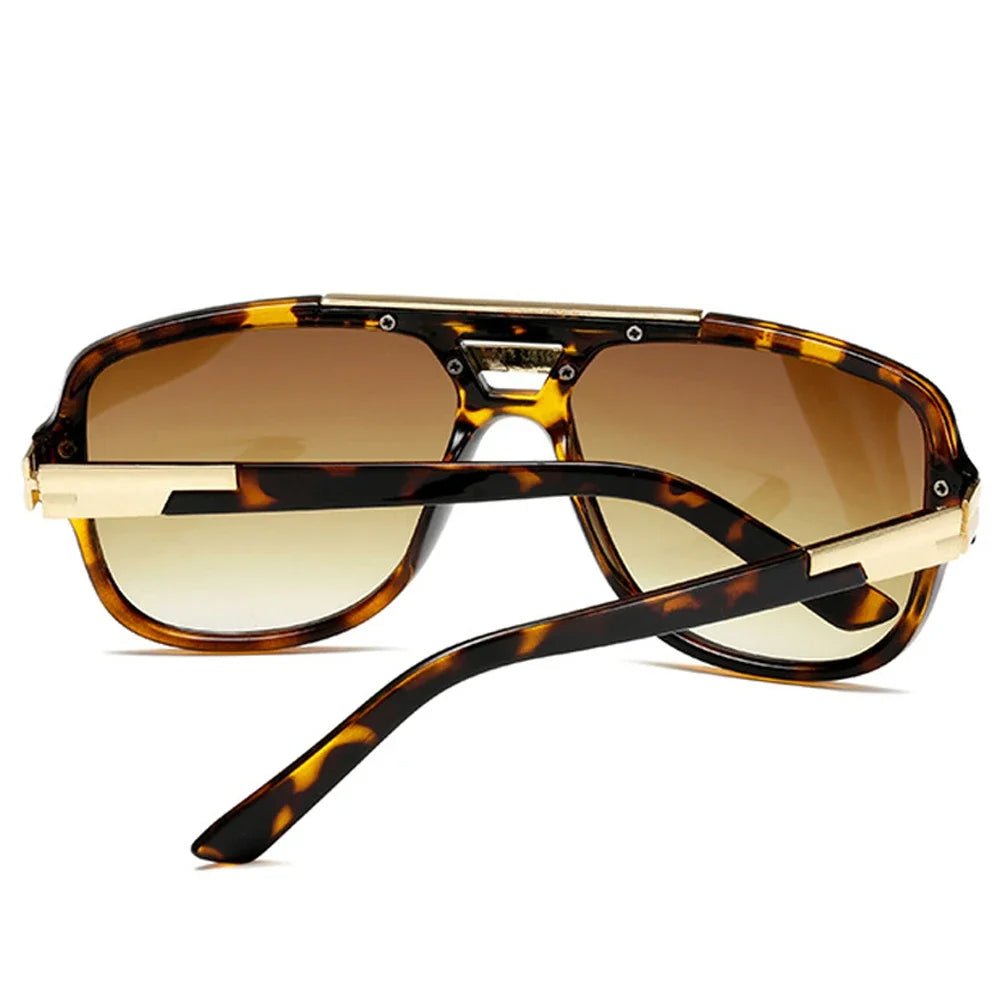 Men's Square Aviator Sunglasses - Gradient UV400 Acetate