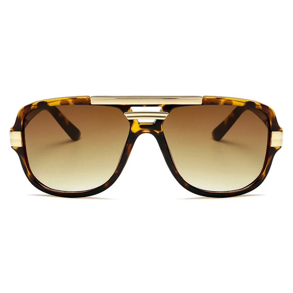 Men's Square Aviator Sunglasses - Gradient UV400 Acetate