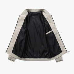 Men's Straight Collar Bomber | Ribbed | Spring